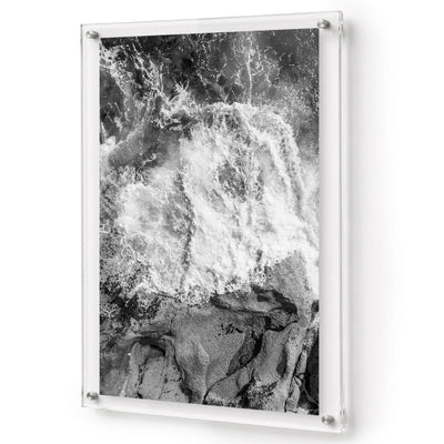 Salt Meets Stone II black and white acrylic wall art print