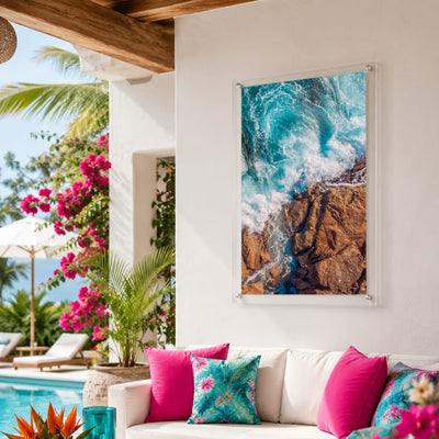 Salt Meets Stone I Acrylic Wall Art Print