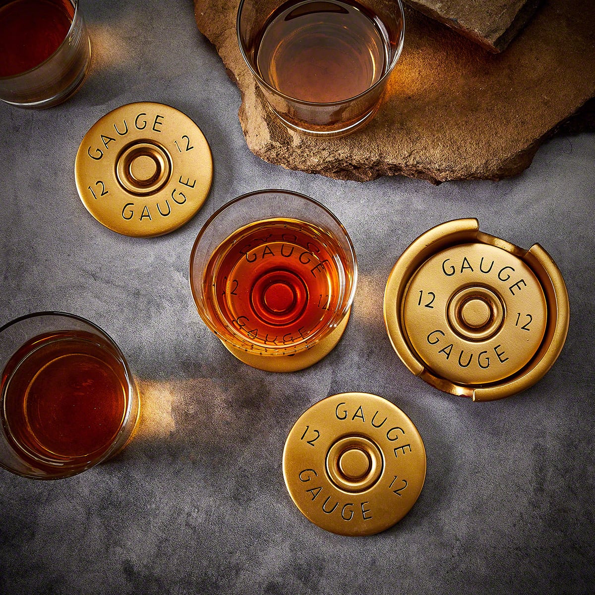 12 Gauge Shotgun Shell Coaster Set