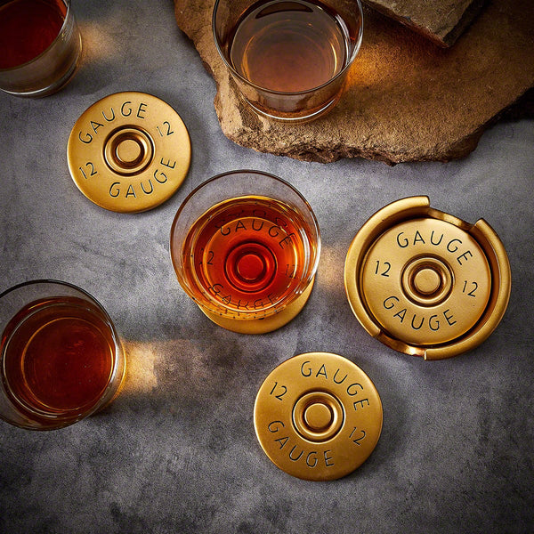 12 Gauge Shotgun Shell Coaster Set