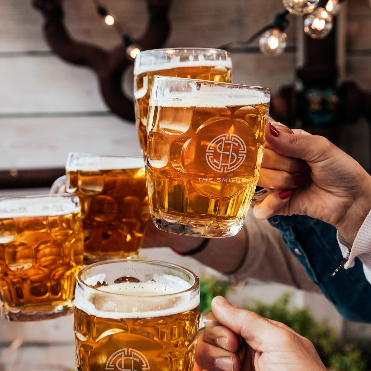 Custom Beer Mugs Britannia Dimple