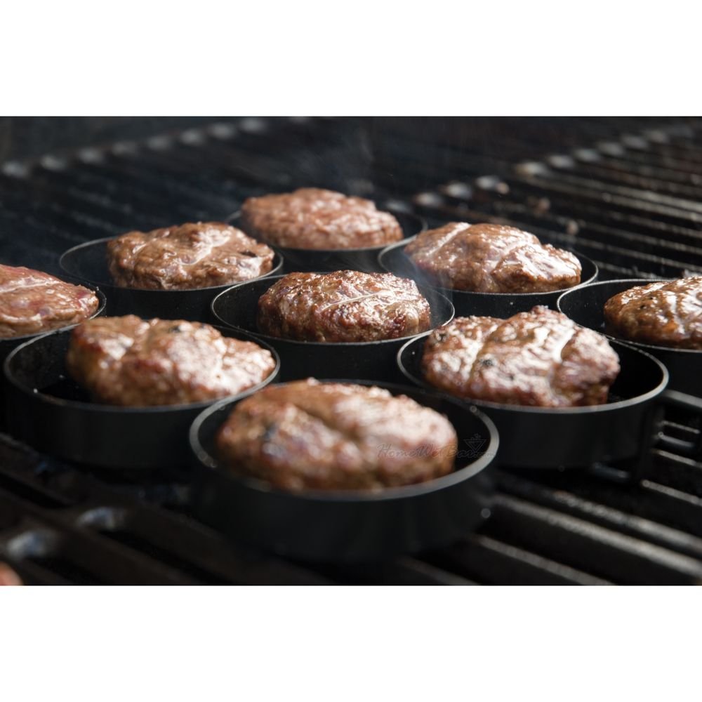 3 - in - 1 Sliders Grill Basket, Bun Cutter, and Mini Burgers Press