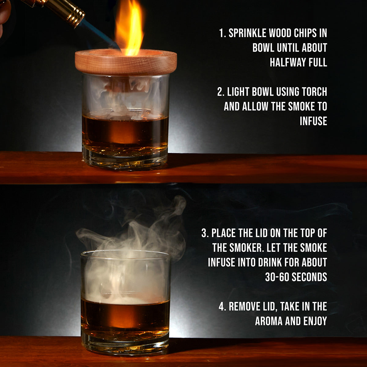 Speakeasy DIY Cocktail Infusion Kit and Whiskey Smoker 24pc - Gifts for Whiskey Lovers
