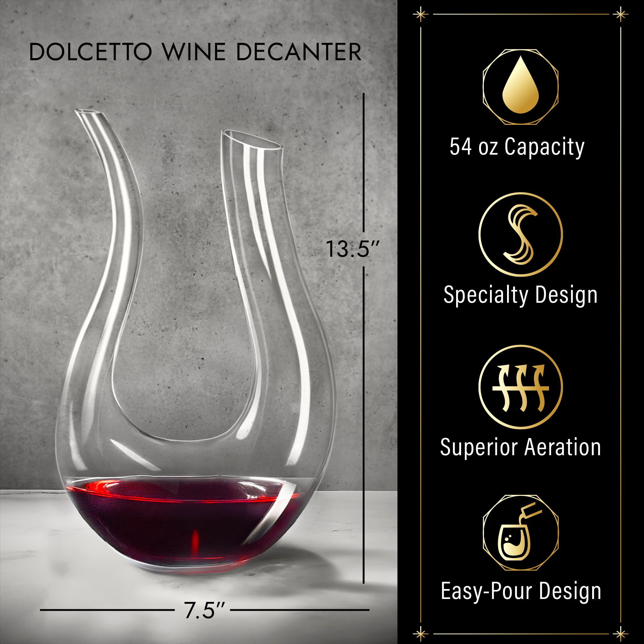 Dolcetto Custom Wine Decanter