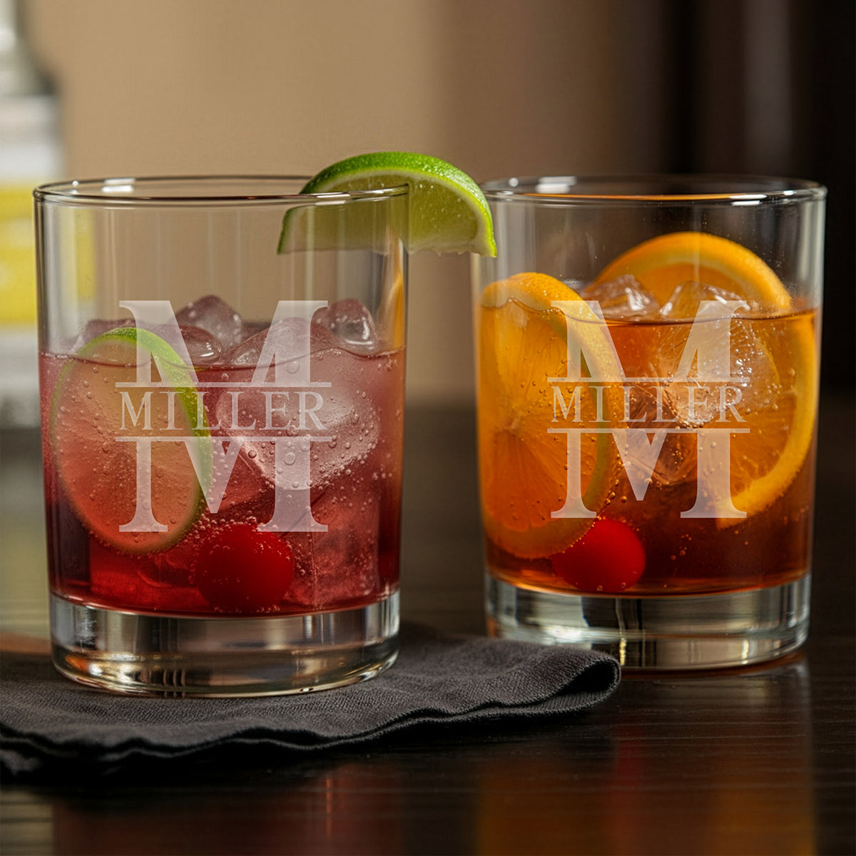 Eastham Personalized Cocktail Glasses, Set of 2