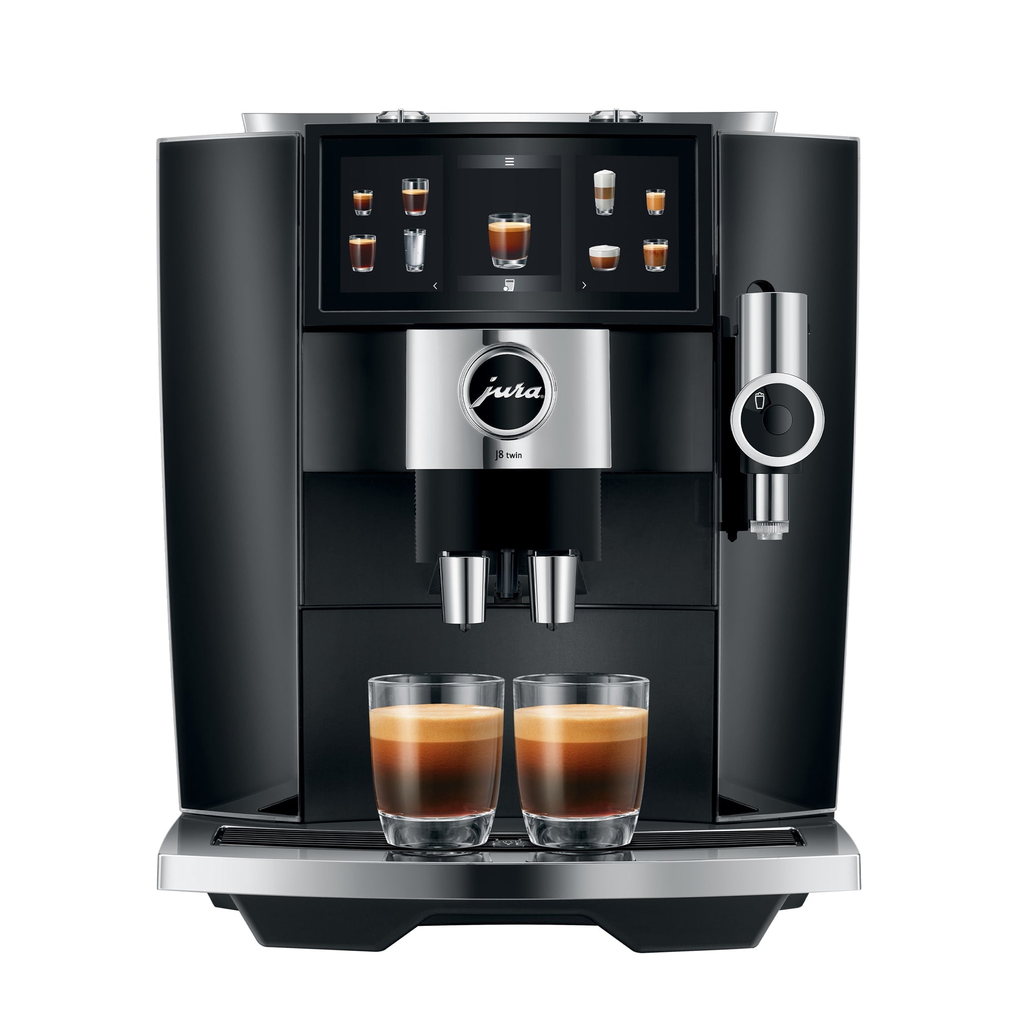 black espresso machine