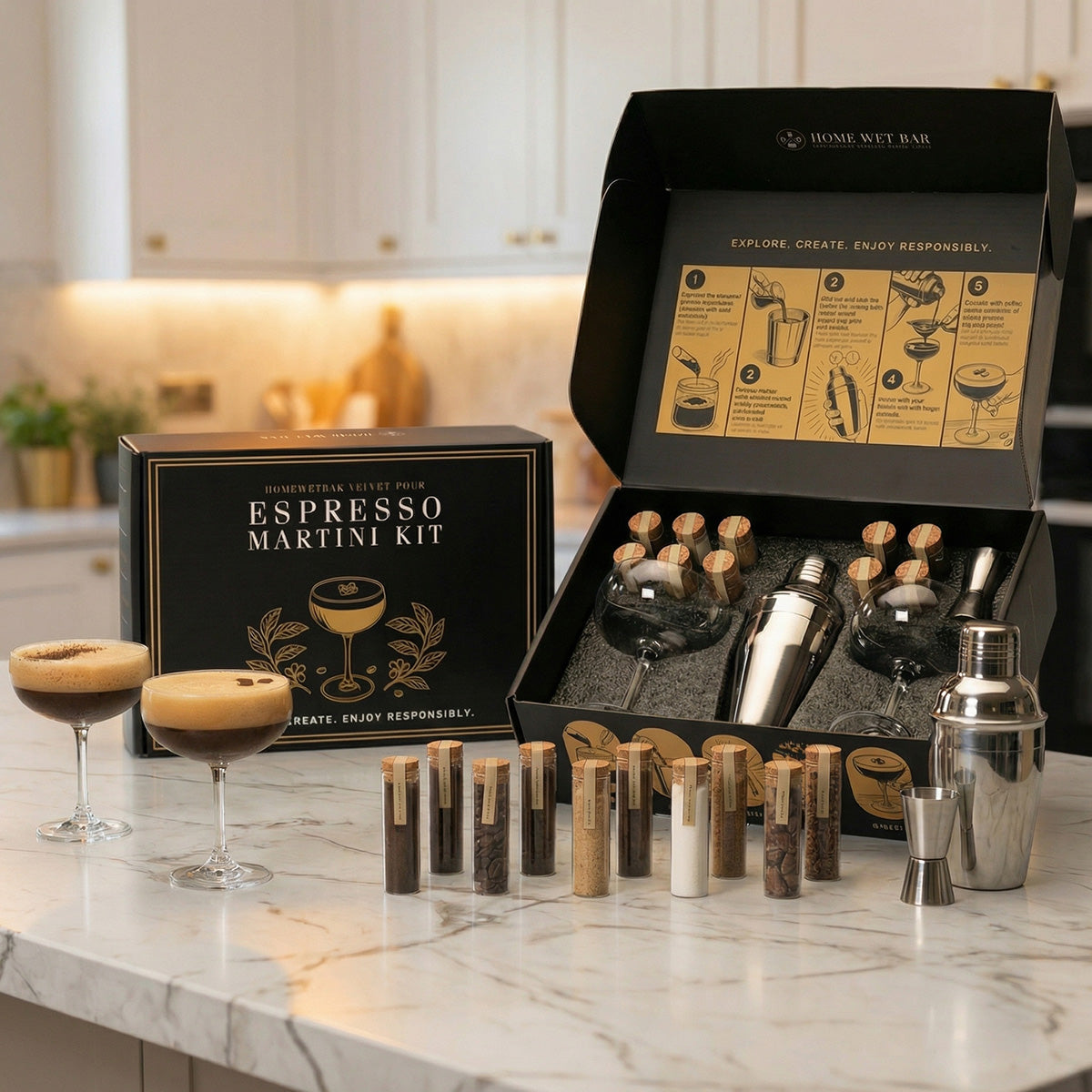 Velvet Pour Espresso Martini Kit - Infusion Cocktail Kit