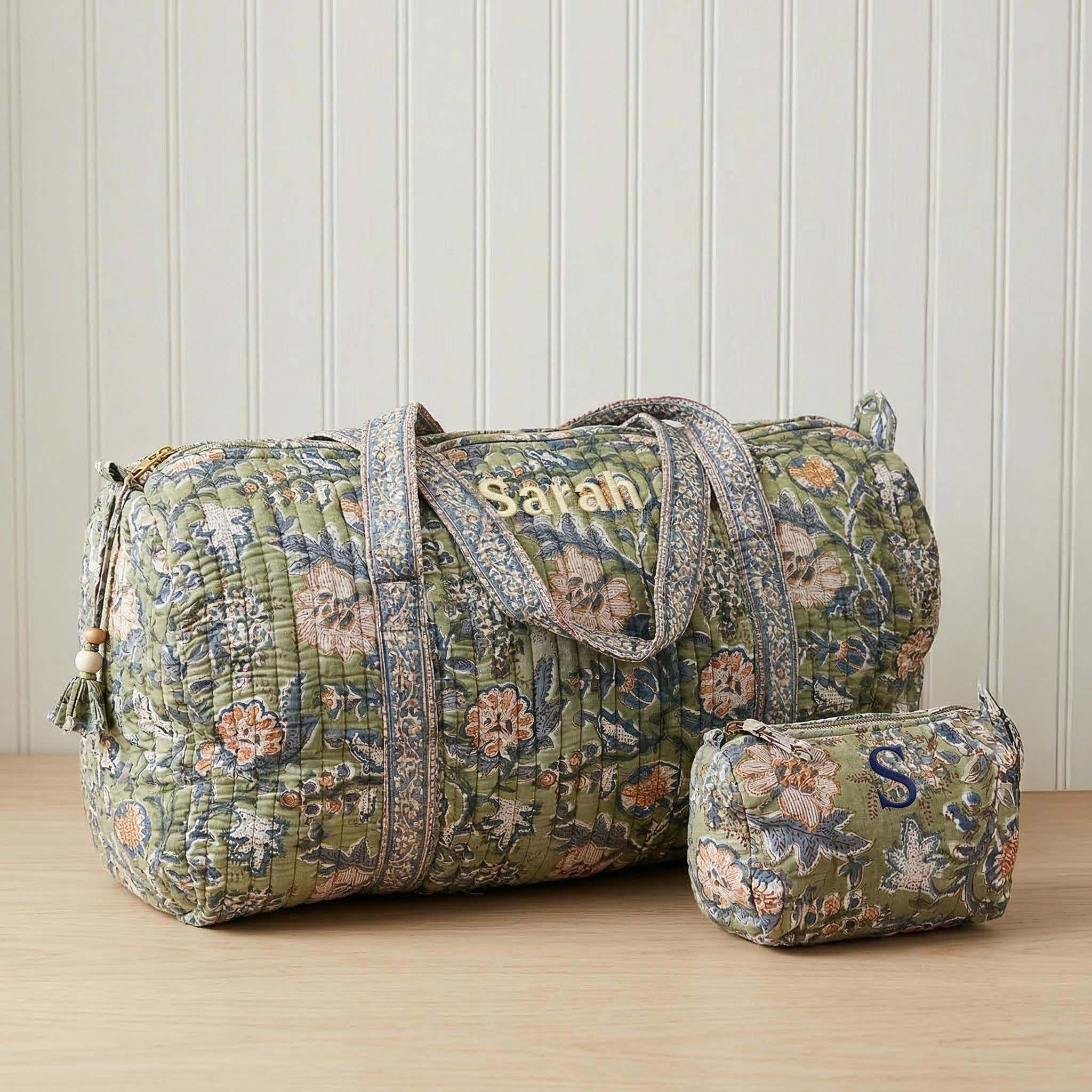 Anella Quilted Duffle Carryall Weekender Bag
