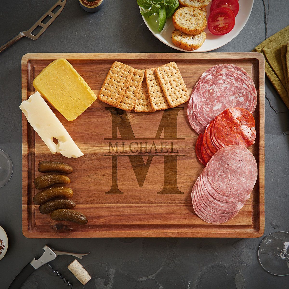 Acacia Personalized Cutting Board (1.5in Thick)
