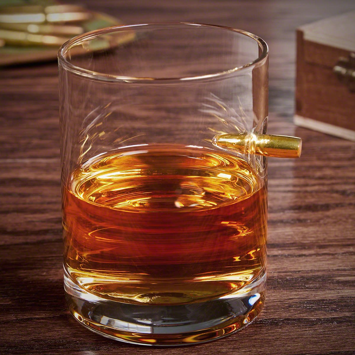 AK - 47 Gun Whiskey Decanter Set with 4 Bullet Glasses
