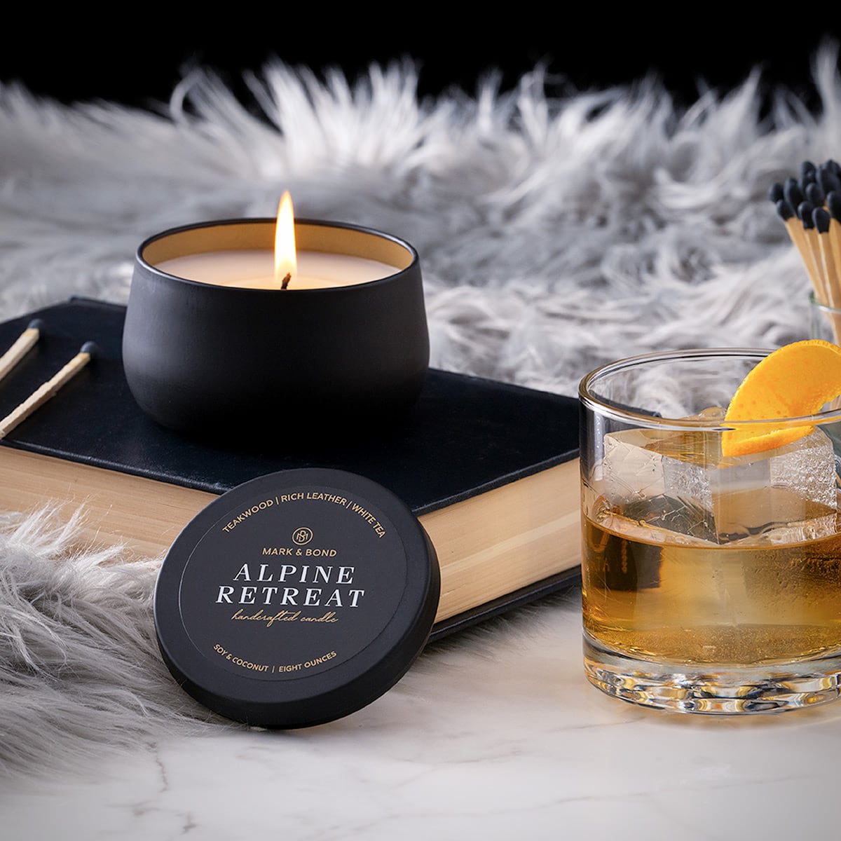 Alpine Retreat Luxury Candle, Scented, 40 - 45hrs