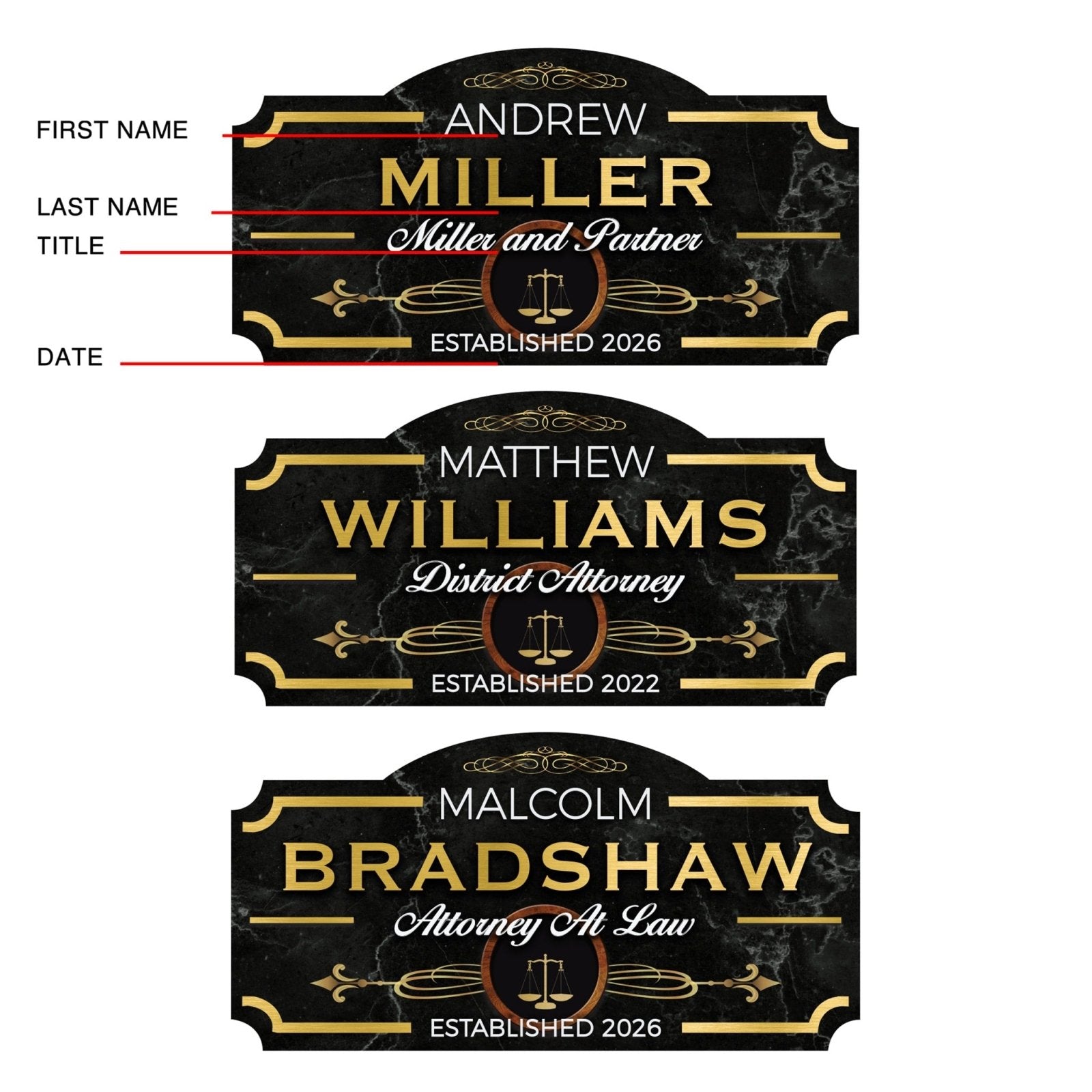 Attorney at Law Custom Wood Sign Gift for Attorney