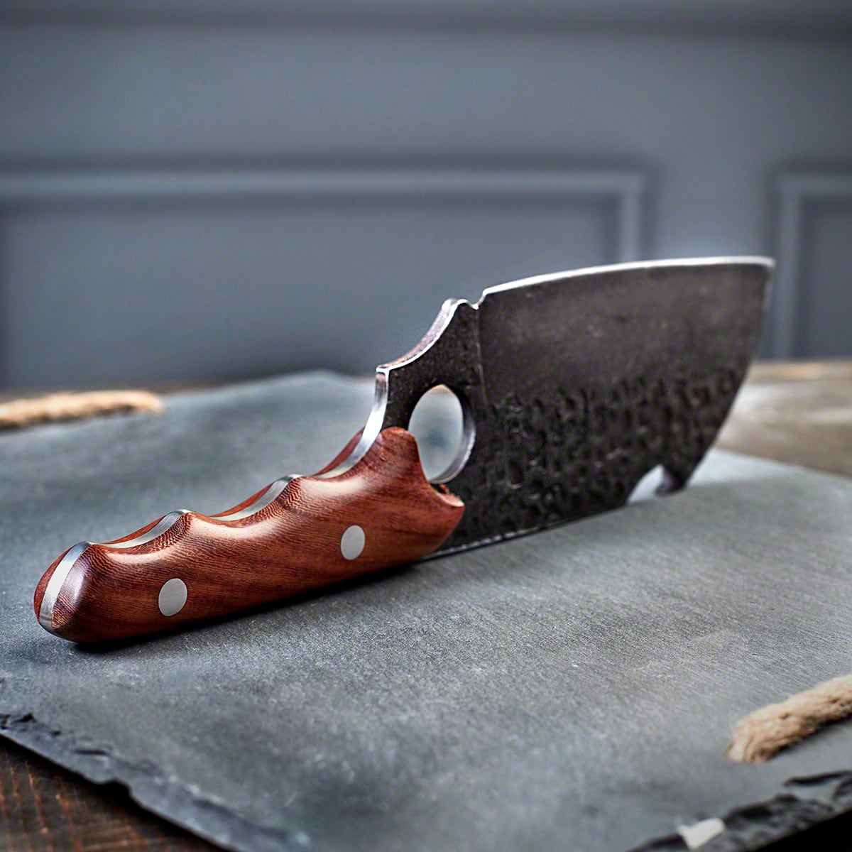 Be Bold Personalized Meat Cleaver Knife w Bottle Opener