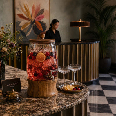Bellmere Wood & Glass Drink Dispenser