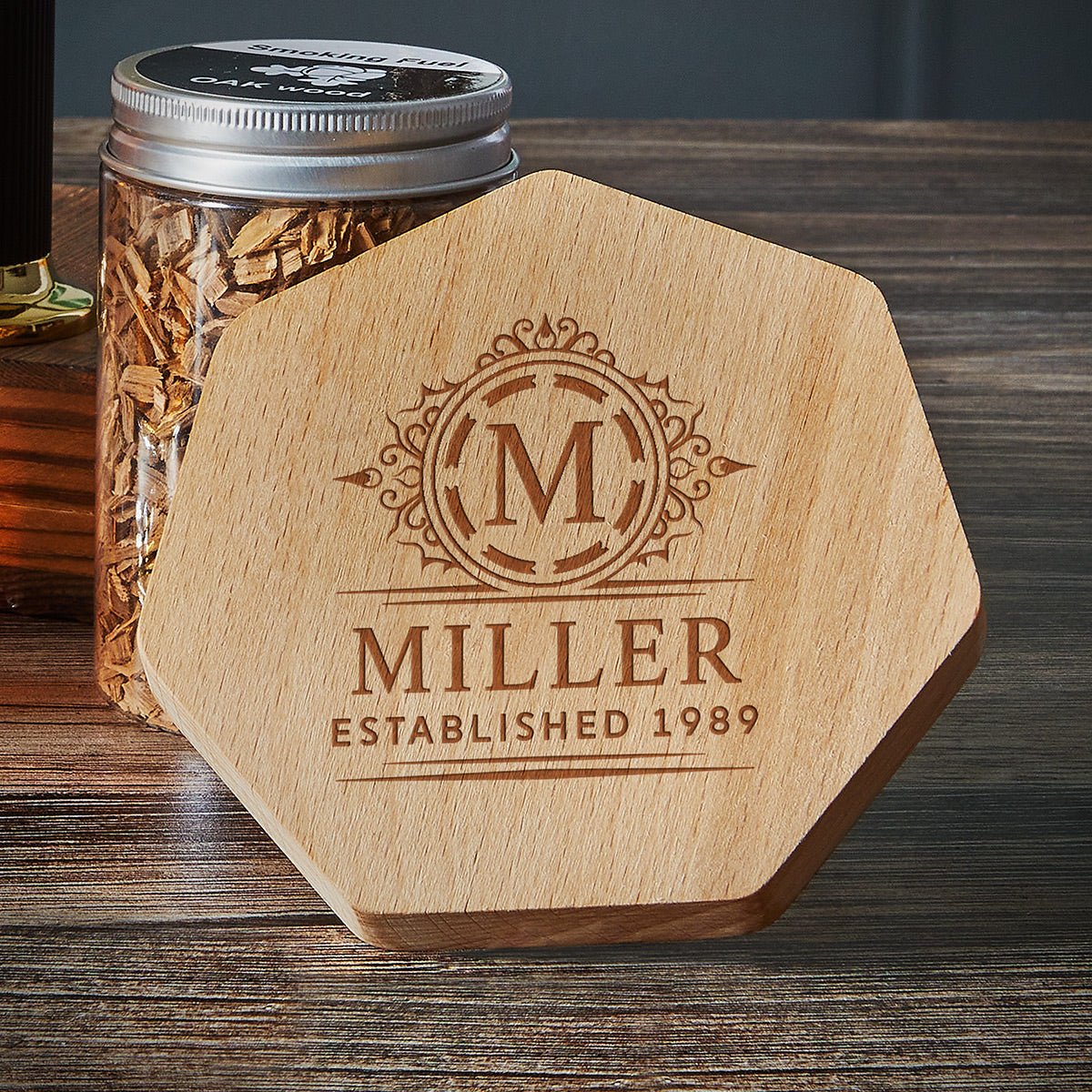 Black Diamond Engraved Cocktail Smoker - 5pc Set