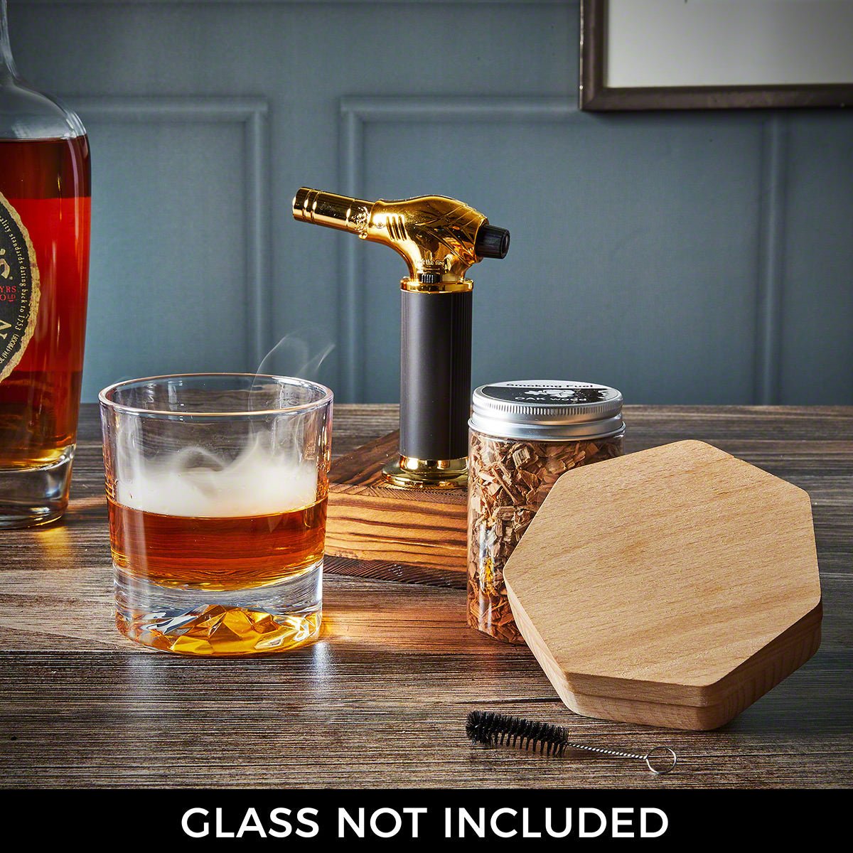 Black Diamond Glass Topper Cocktail Smoker with Torch 5pc