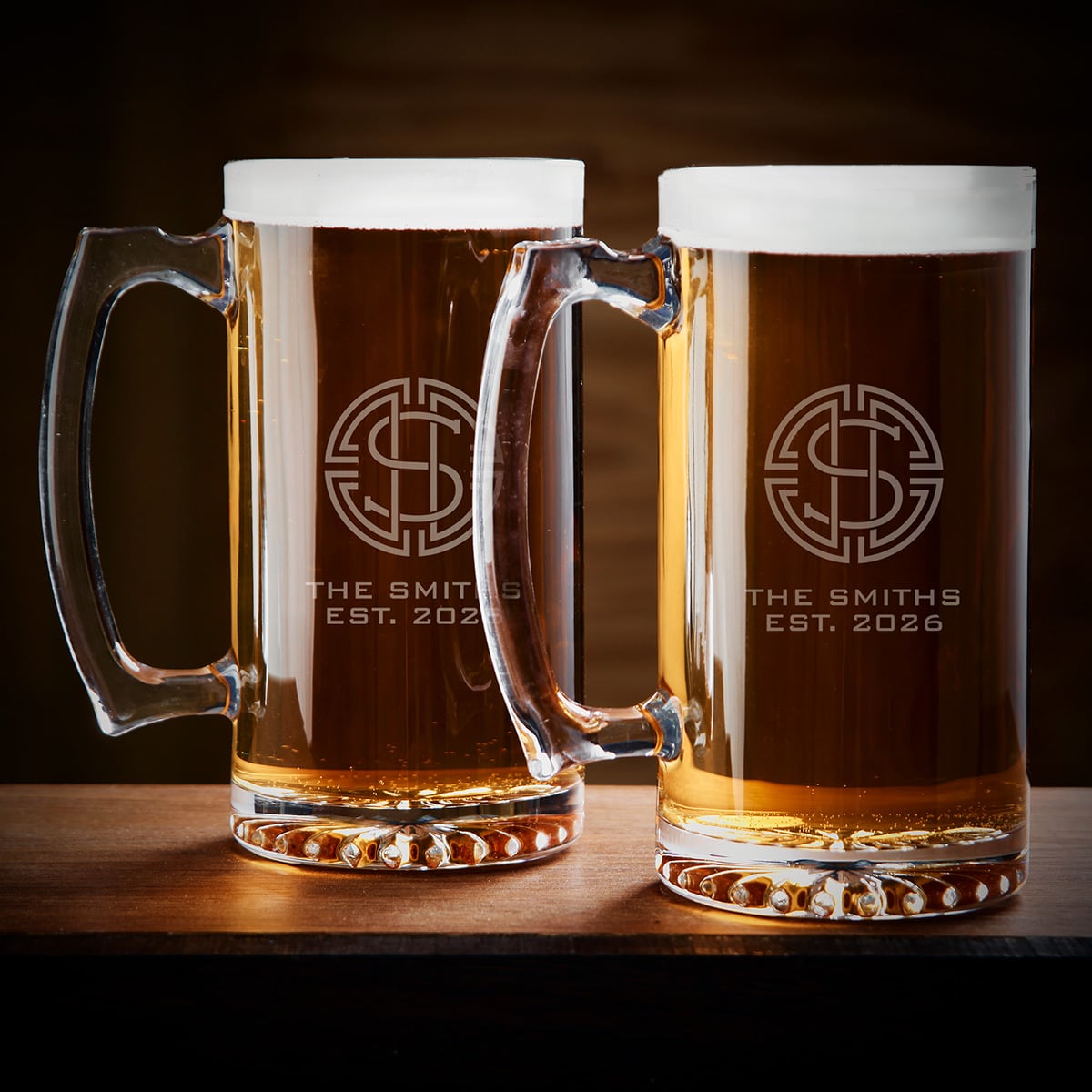 Bosworth Custom Beer Mugs, Set of 2