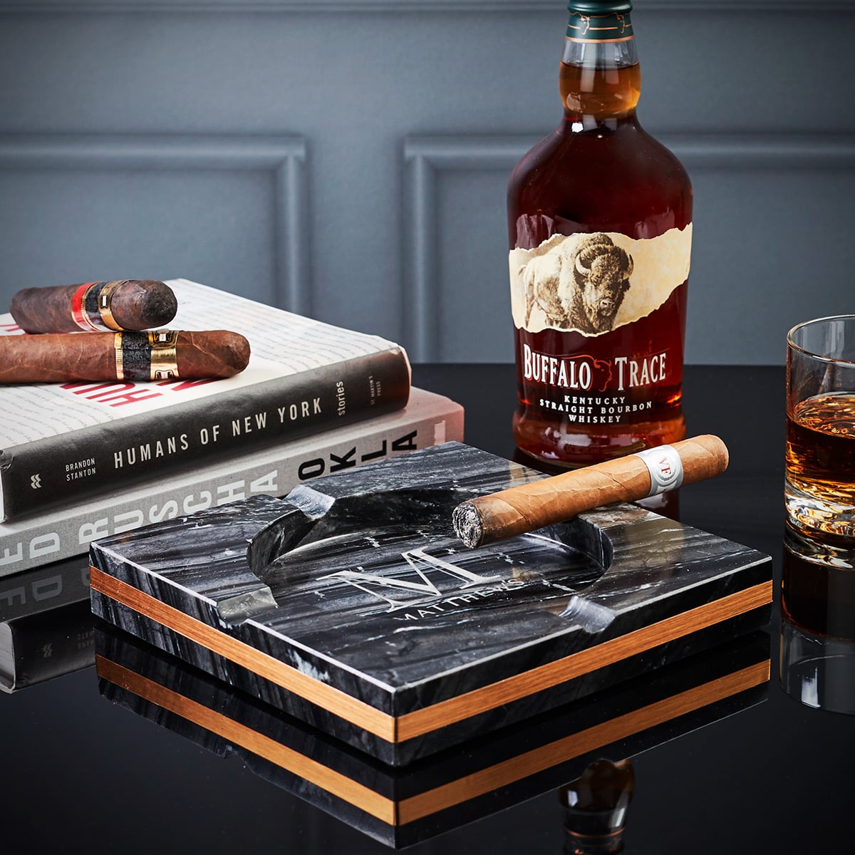Bradford Custom Marble Cigar Ashtray