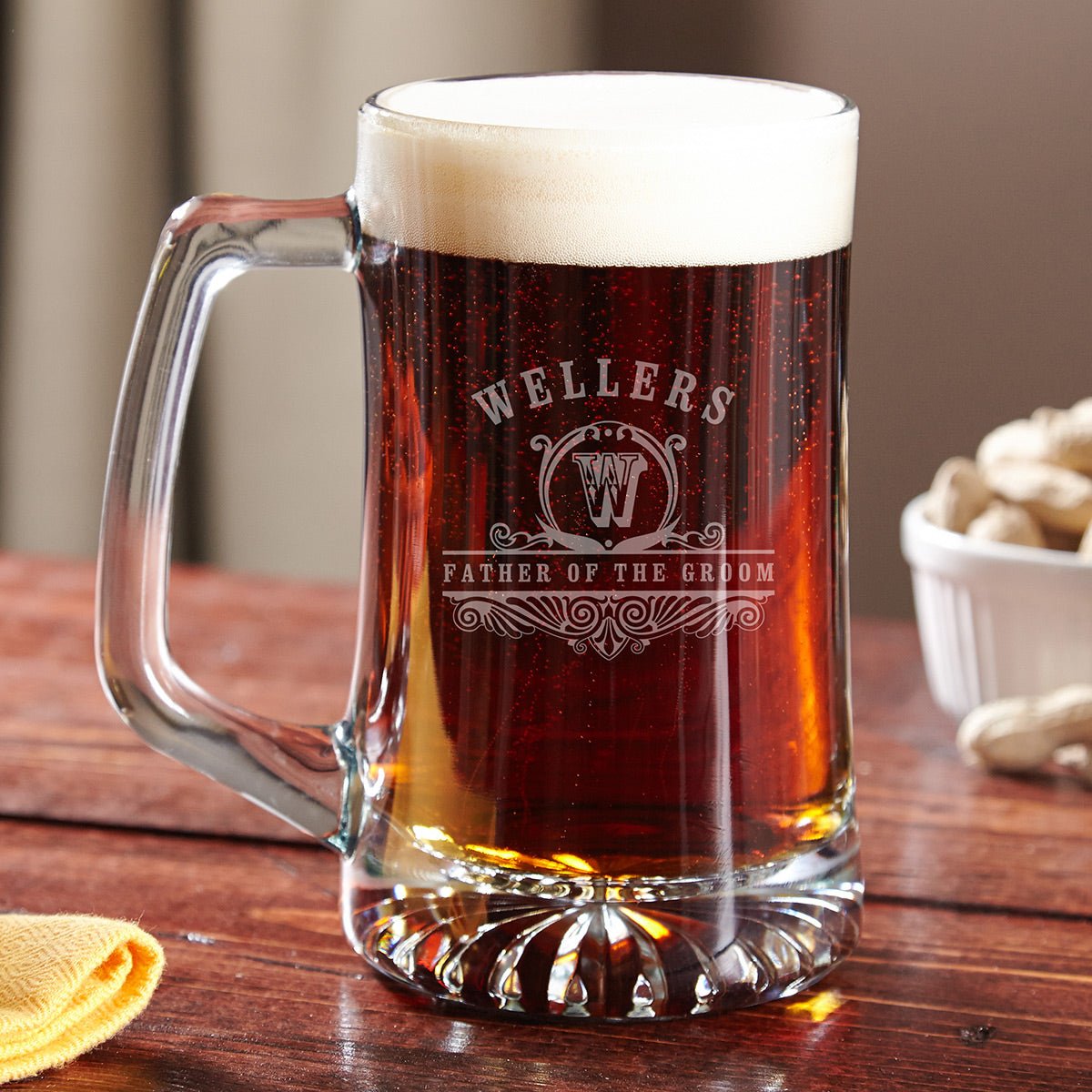Brewmaster Personalized Groomsman Gift Beer Mug