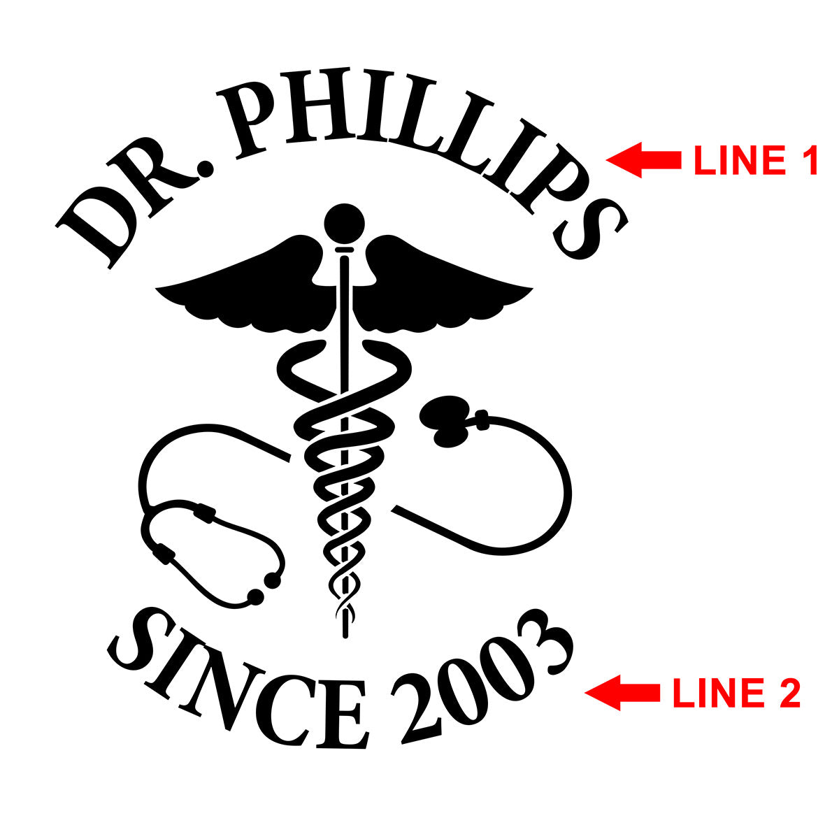 Caduceus Engraved Set of Whiskey Gifts for Doctors - Med School Graduation Decanter and Glasses