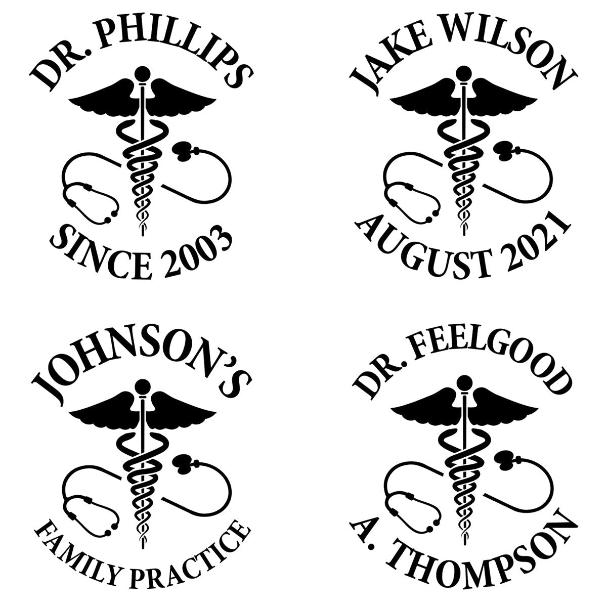 Caduceus Engraved Set of Whiskey Gifts for Doctors - Med School Graduation Decanter and Glasses