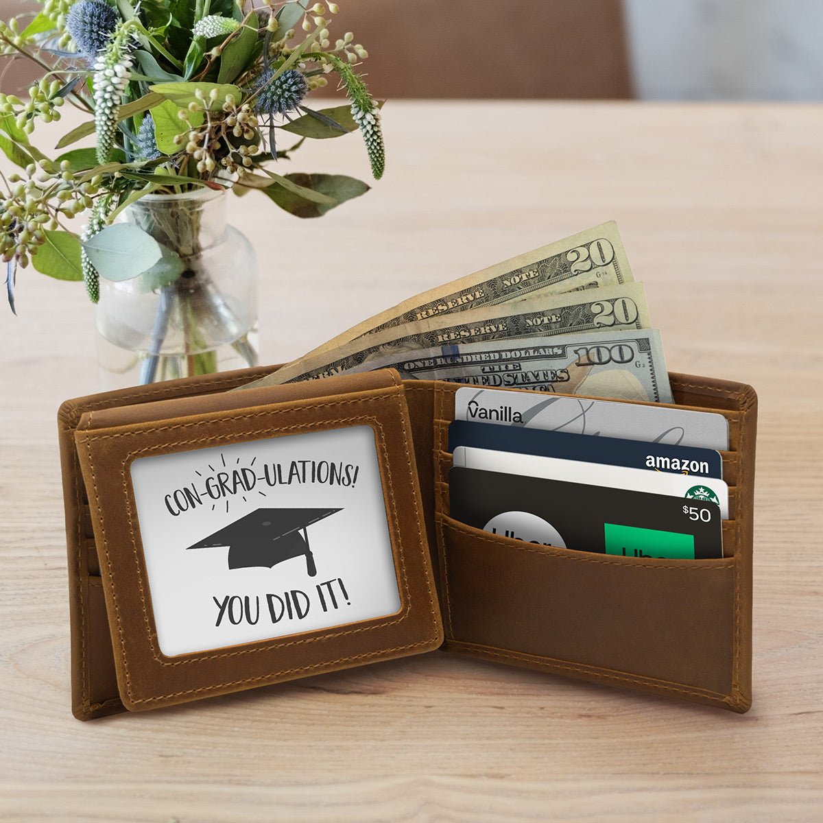 Callister Personalized Leather RFID Blocking Wallet