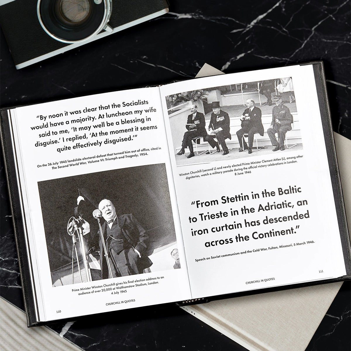 Churchill Wit and Wisdom - Coffee Table Book, Leather Bound