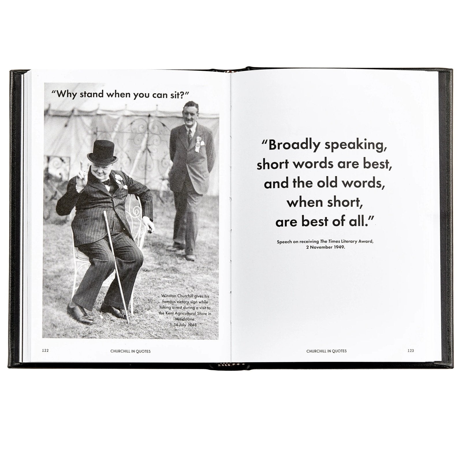 Churchill Wit and Wisdom - Coffee Table Book, Leather Bound