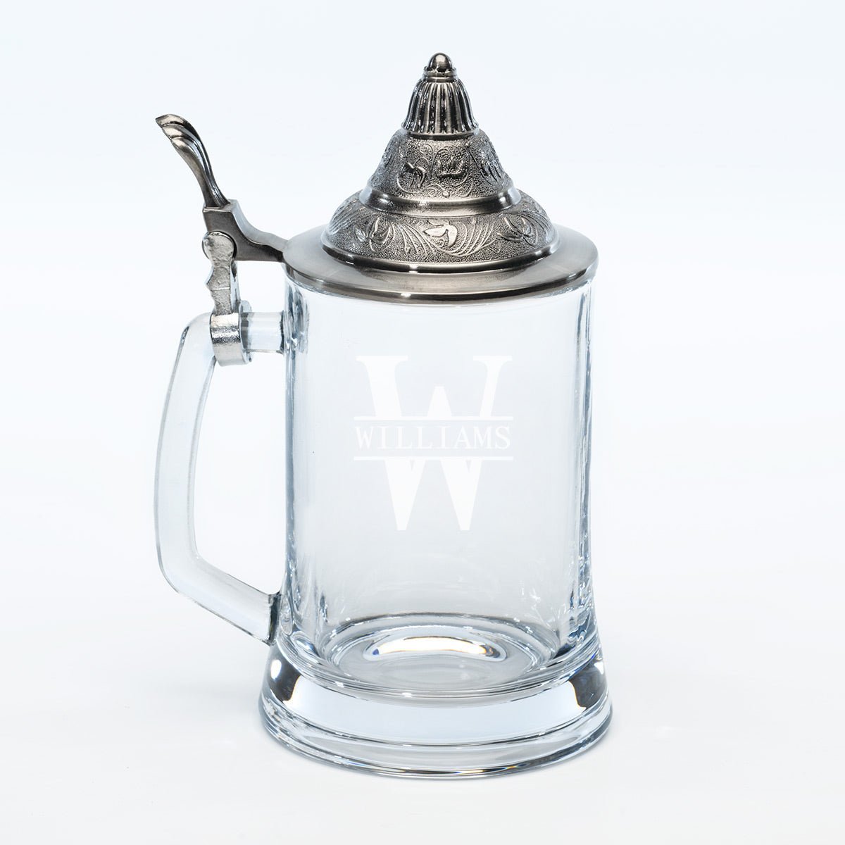 Classic Monogram Traditional German Beer Stein with Lid