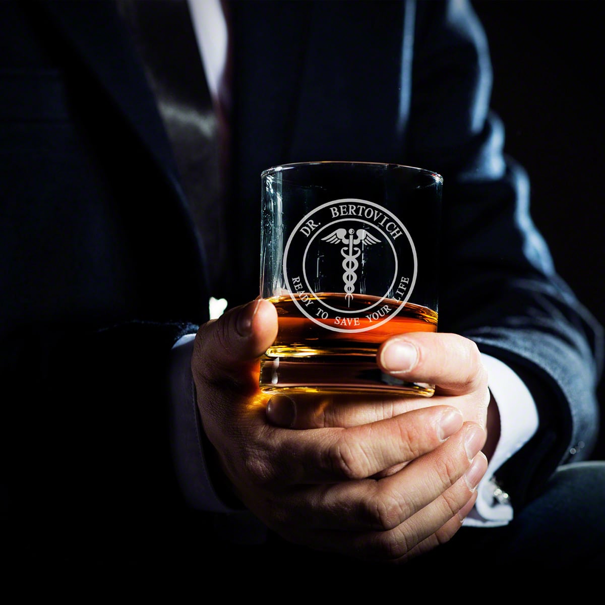 Custom Carson Decanter Box Set Gifts for Doctors