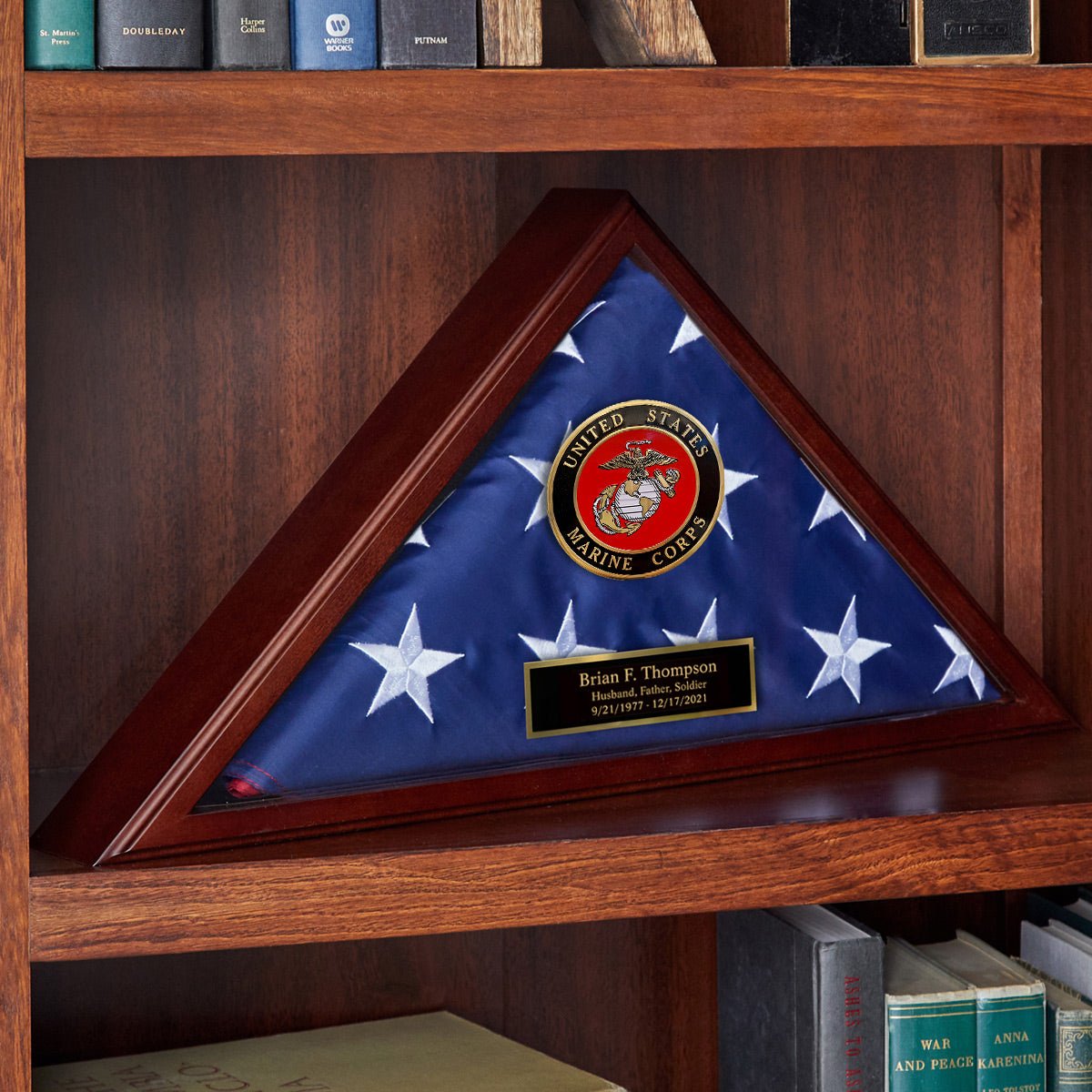 Custom Cherry Flag Case US Marine Corps Gift - Made in USA