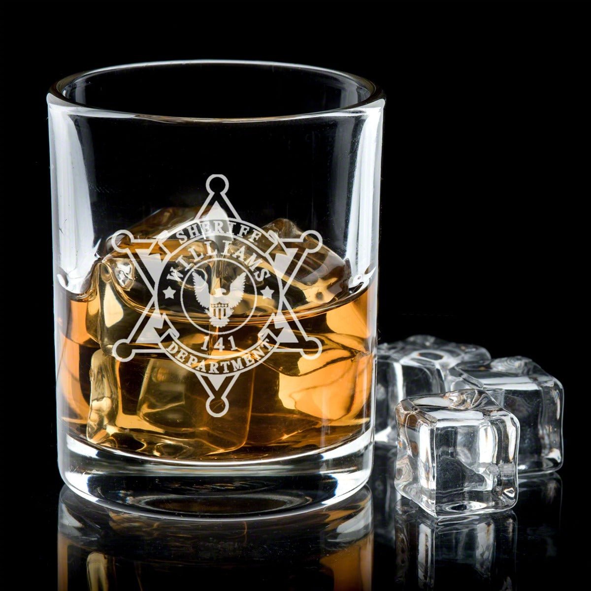 Custom Draper Decanter & Eastham Glasses Gift for Police Officers
