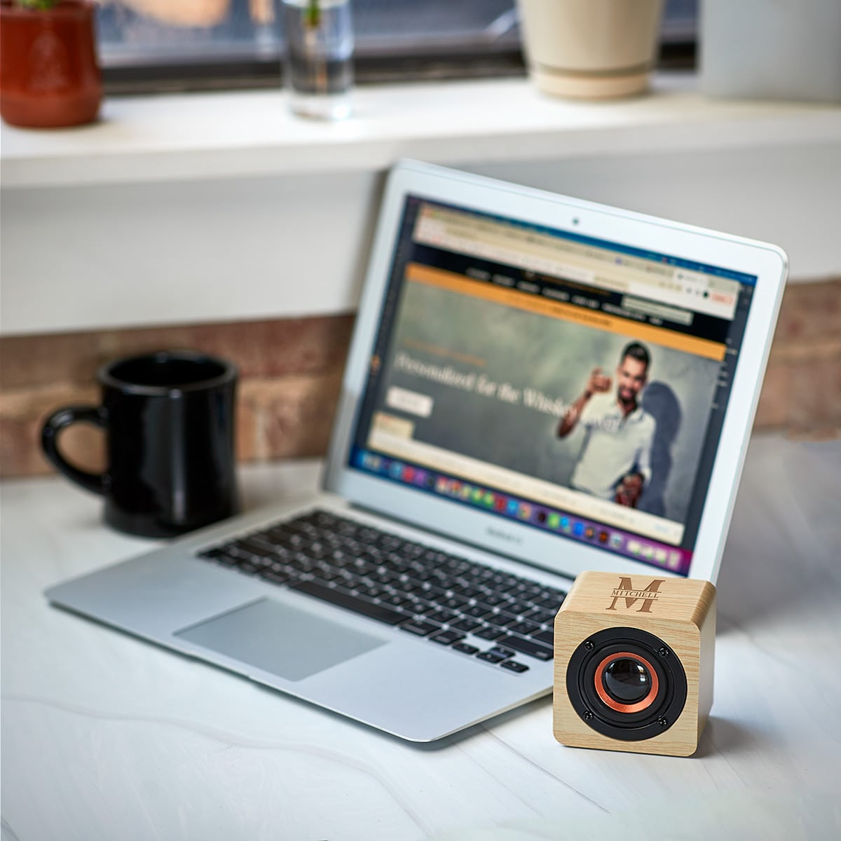 Custom Groomsmen Gift Bamboo Mini Bluetooth Speaker