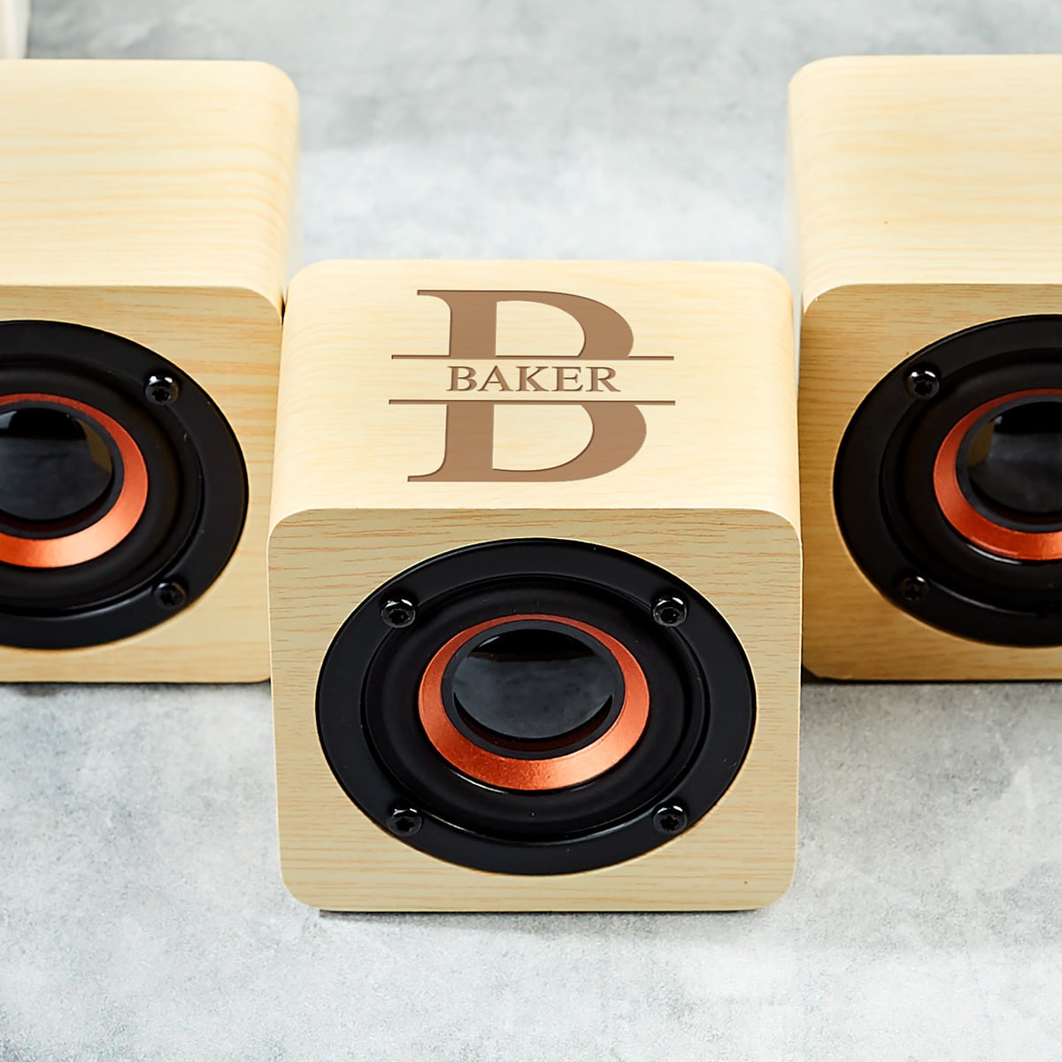 Custom Groomsmen Gift Bamboo Mini Bluetooth Speaker