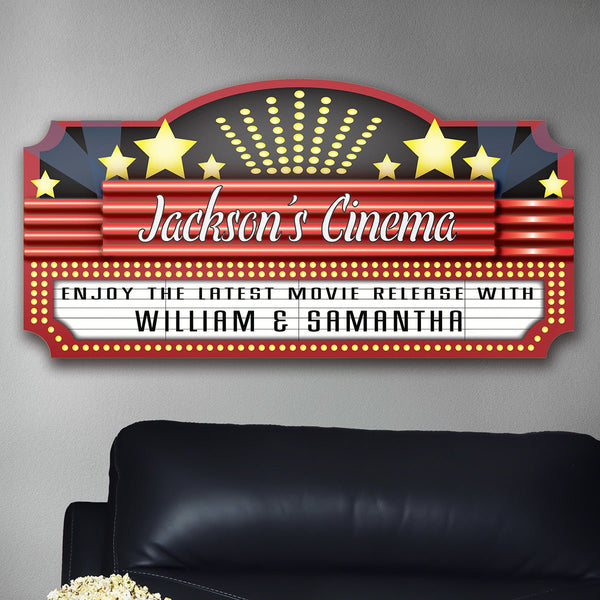 Custom Home Theater Movie Marquee Sign
