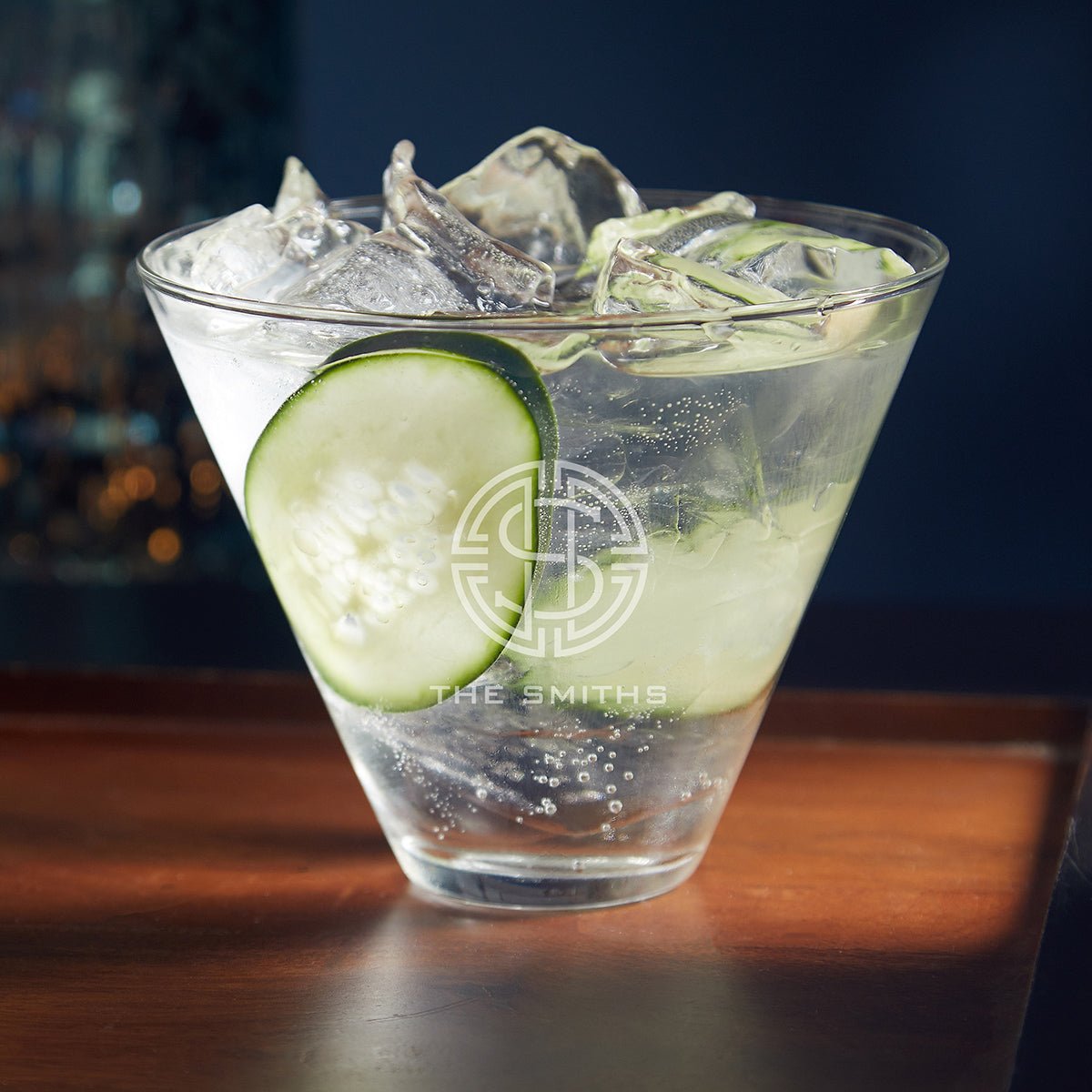 Custom Stemless Martini Glass