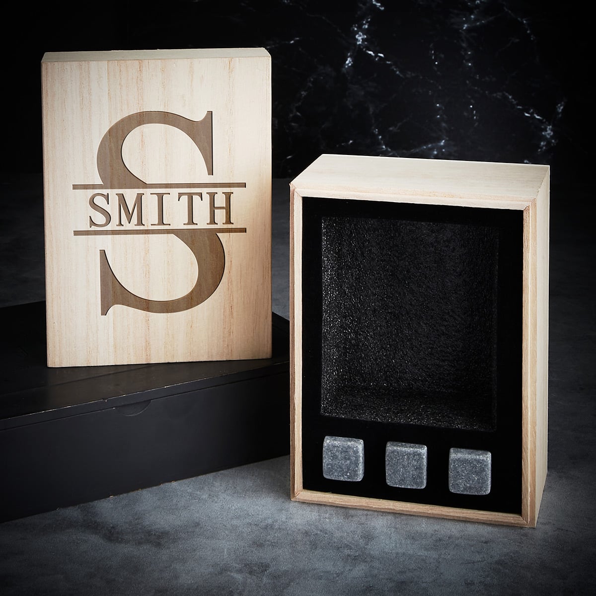 Custom Whiskey Glass Gift Set with Box