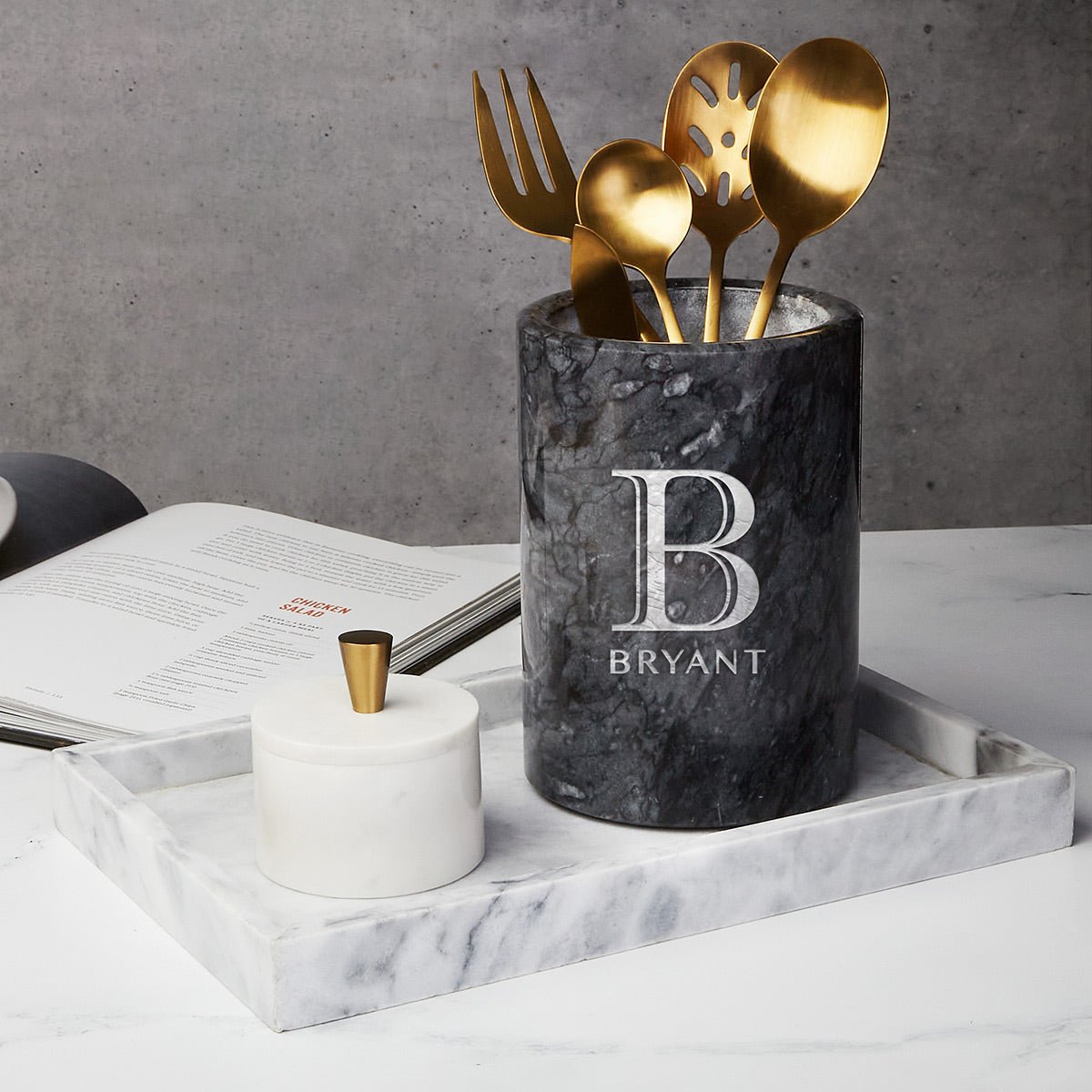 Customized Black Marble Wine Chiller