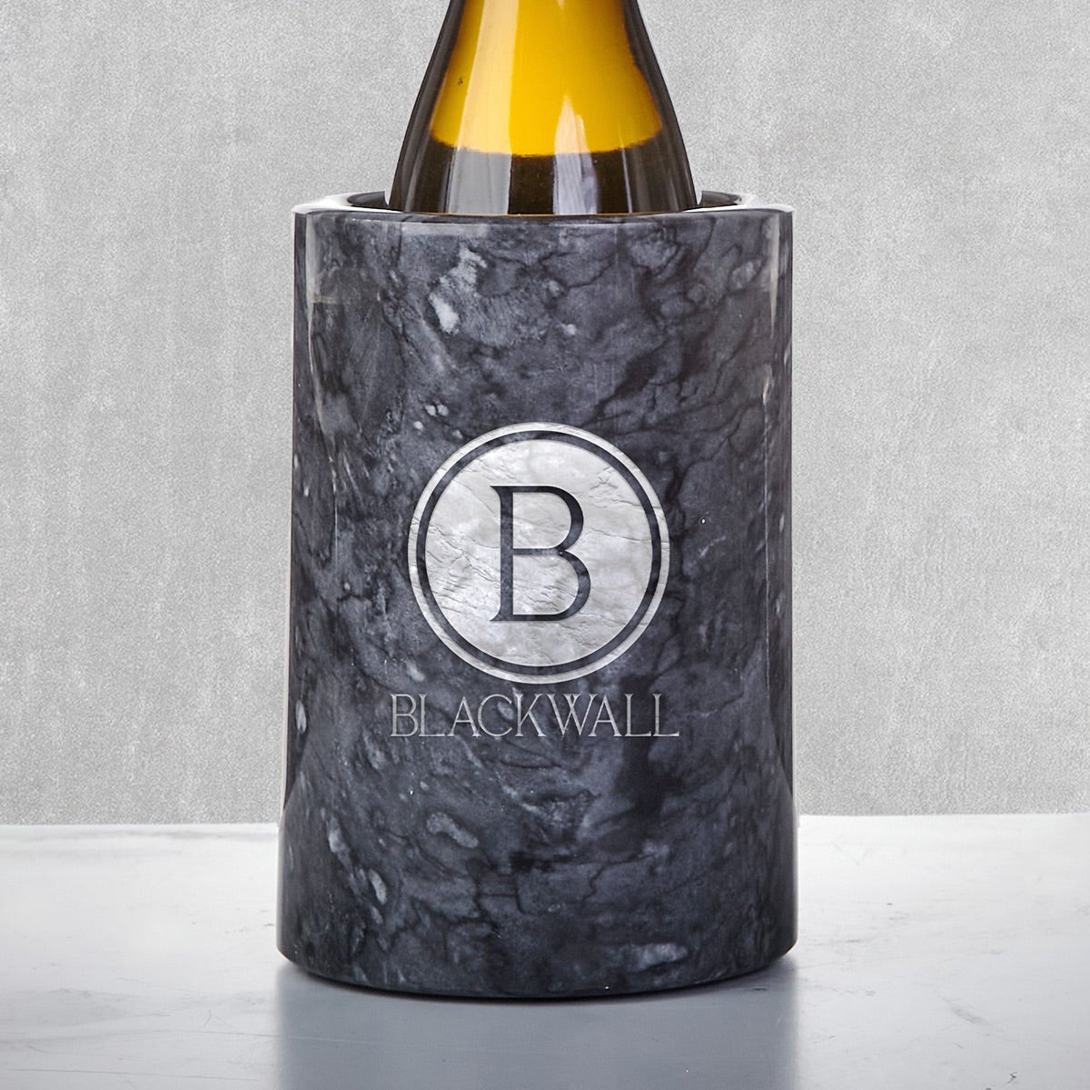 Customized Black Marble Wine Chiller
