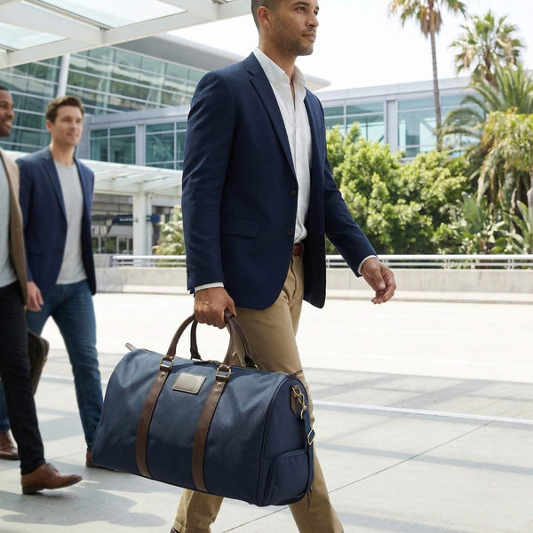 Dunthorpe Custom Men's Travel Bag Duflfe w Shoe Compartment