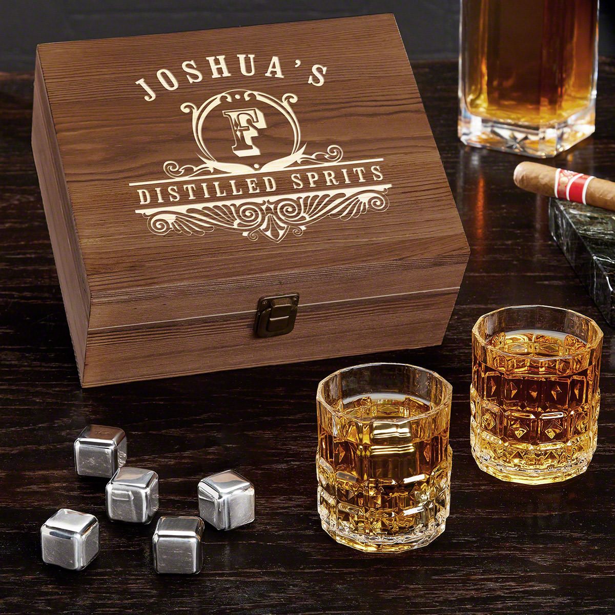 Edition Personalized Whiskey Box Set