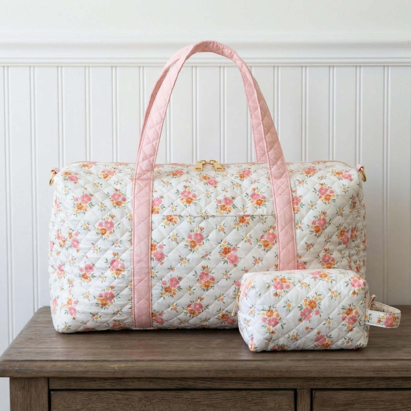 Elarin Quilted Duffle Carryall Weekender Bag