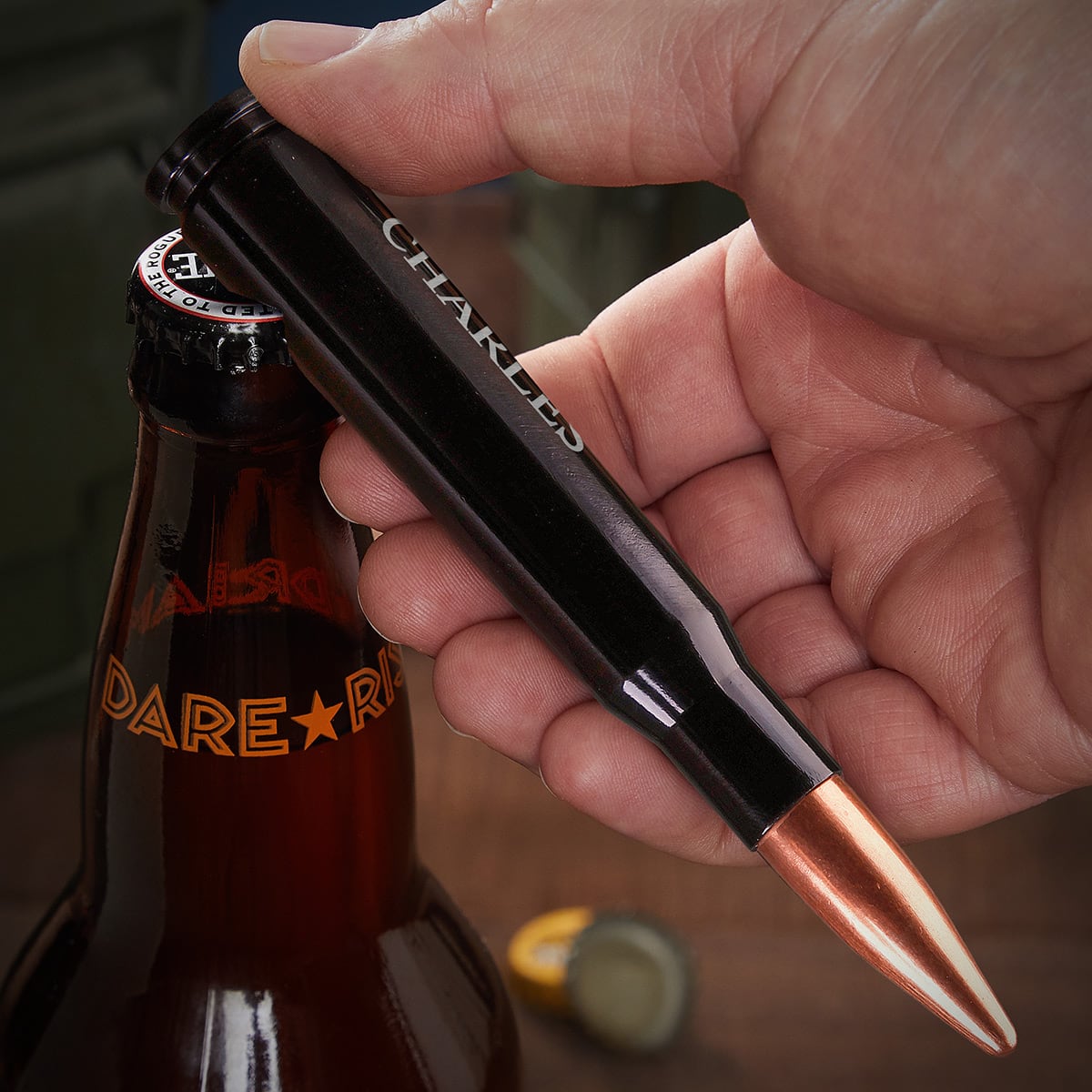 Engraved 50 Cal Bullet Groomsmen Bottle Openers Set of 5