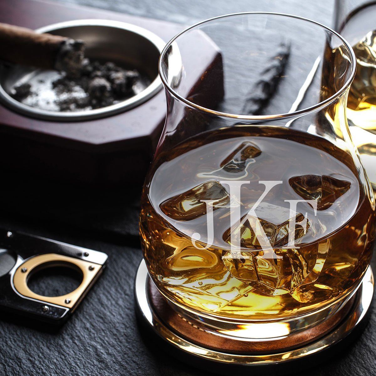 Engraved Canadian Glencairn Whiskey Glass