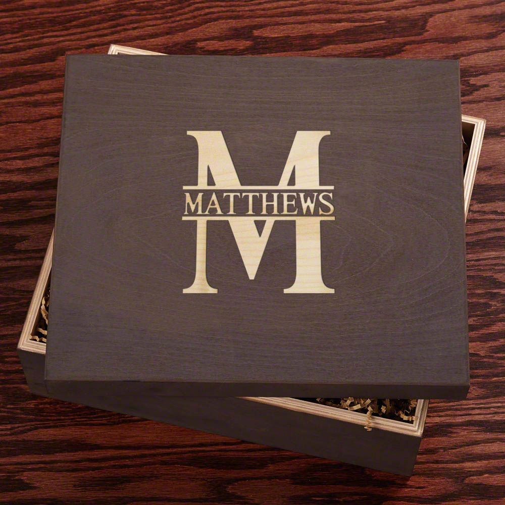 Engraved Firefighter Liquor Decanter Set with Whiskey Glasses - Handcrafted Box