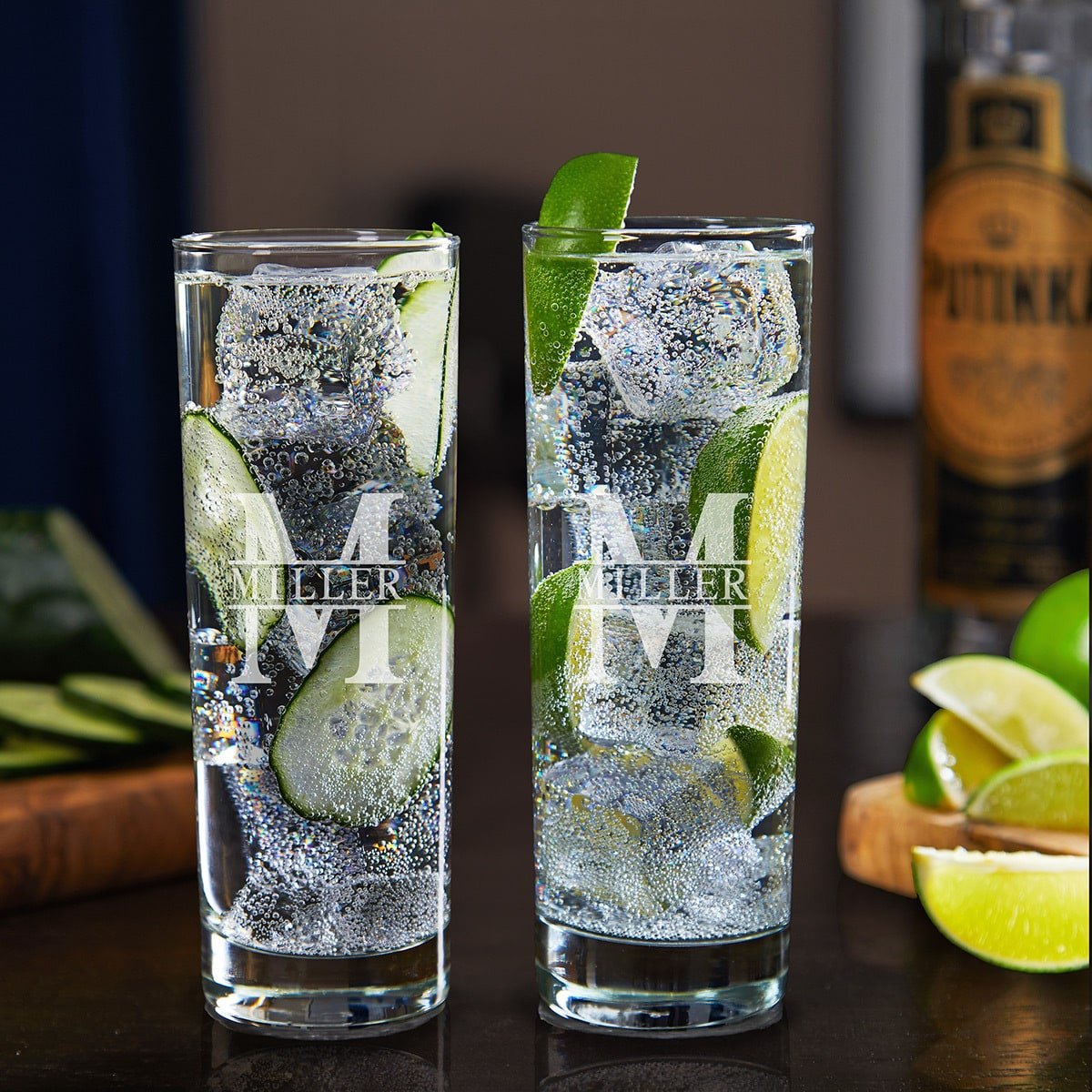 Engraved Highball Glasses