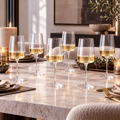 Engraved Montclair White Wine Glasses