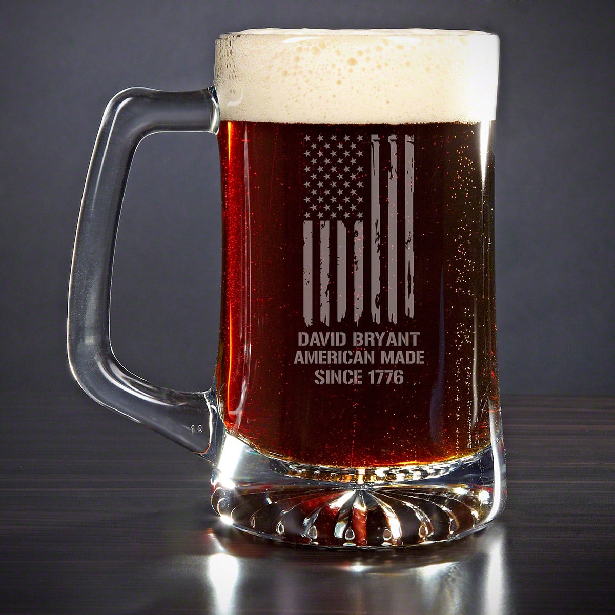 Engraved Patriotic Gift USA Beer Mug