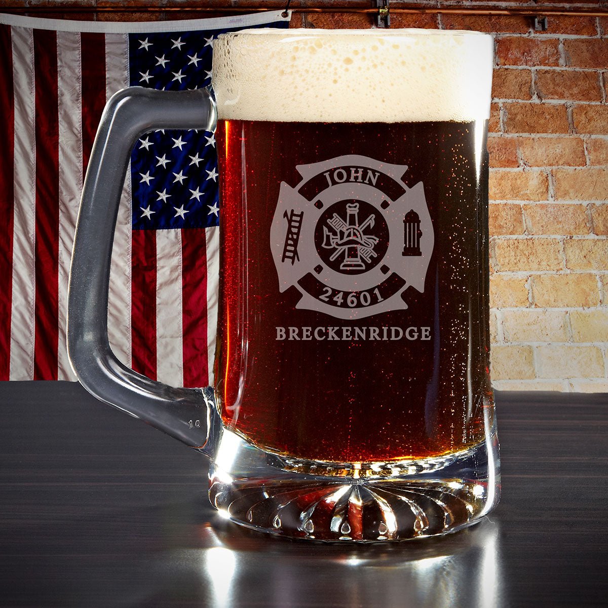Firefighter Personalized Beer Mug