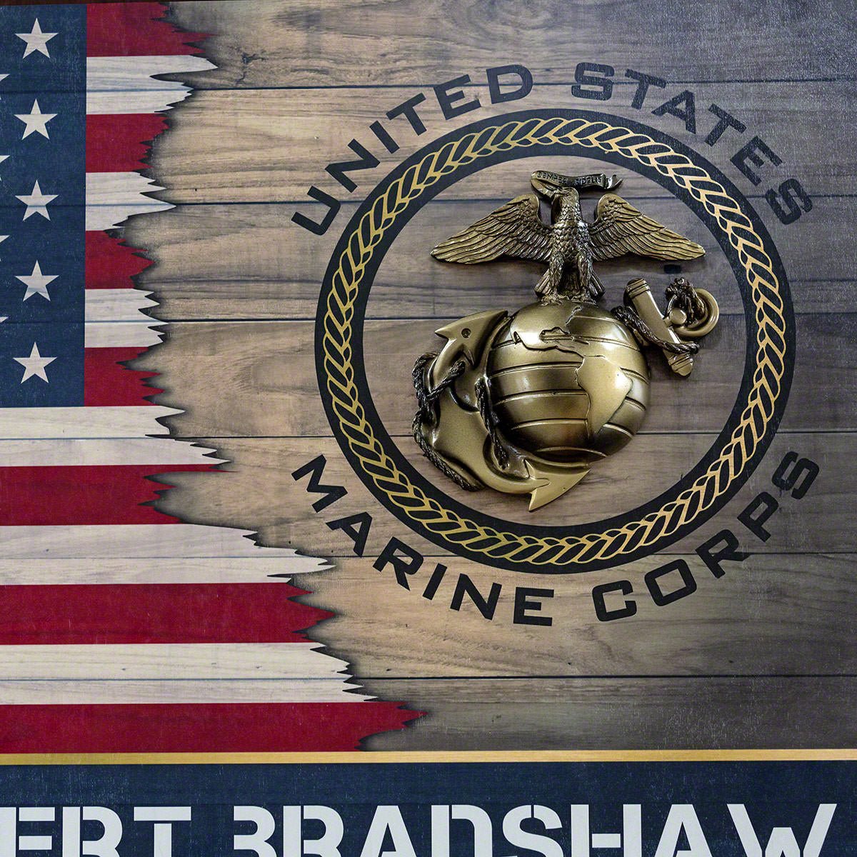First to Fight Custom US Marine Corps Gift Wood Sign